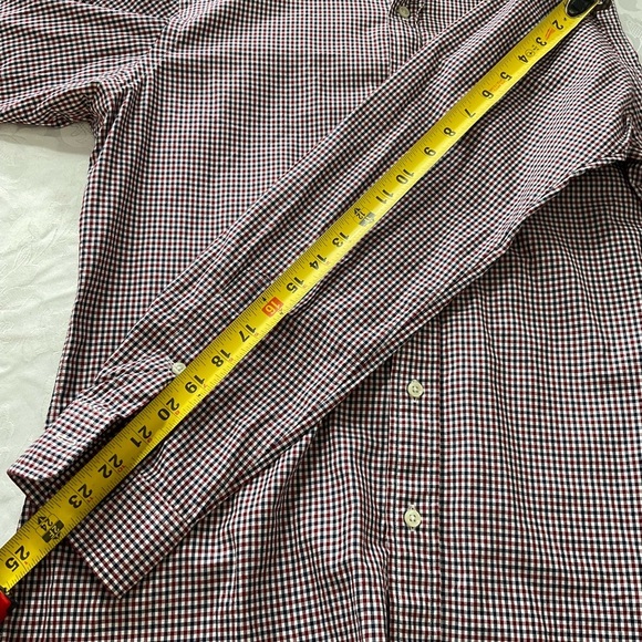 Ralph Lauren Blue Label Shirt Mens Medium Slim Fit Gingham Pony Long Sleeve - Picture 6 of 8